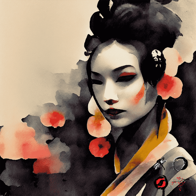 Black Rose and Geisha #8 static token preview
