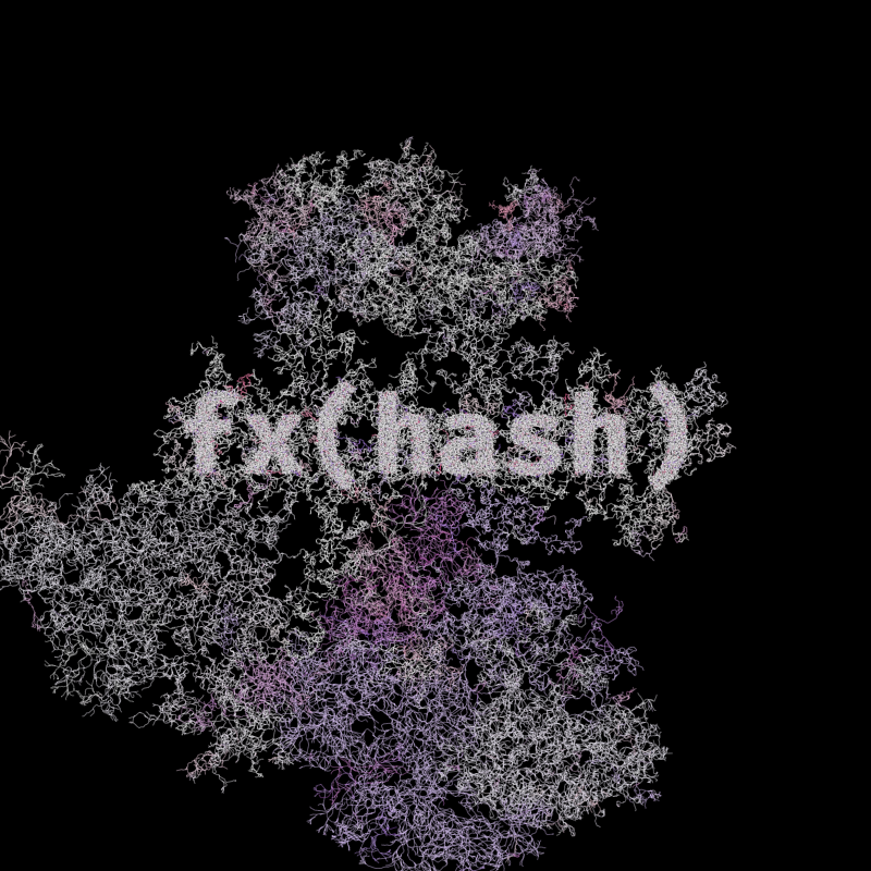 FXHASH Generative Logo #5 static token preview