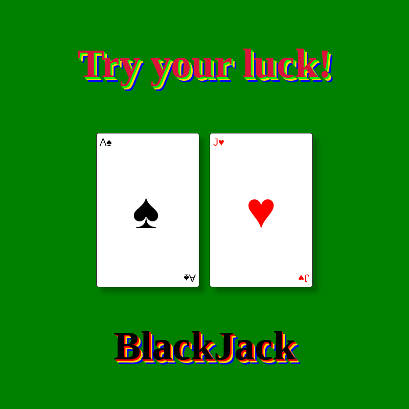 Try your Luck: BlackJack #1 static token preview