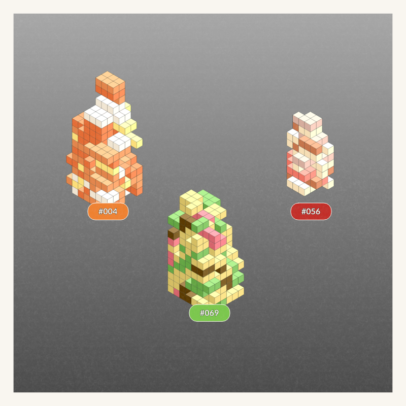 Pokeblocks Squad #6 static token preview