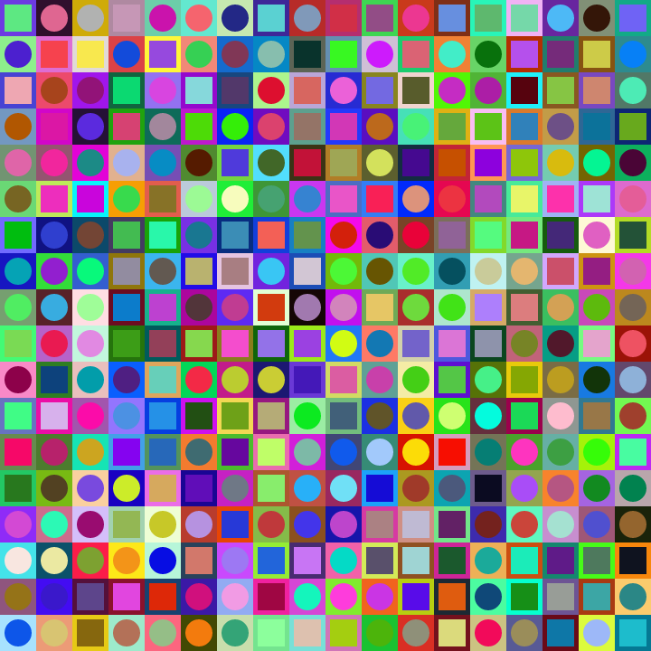 Square Dot Composition #350 static token preview