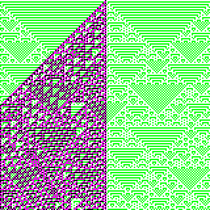 RGB Elementary Cellular Automaton #143 static token preview