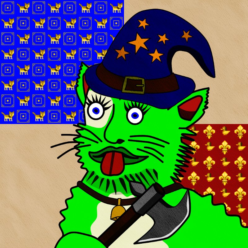 Famous Medieval Cat #20 static token preview