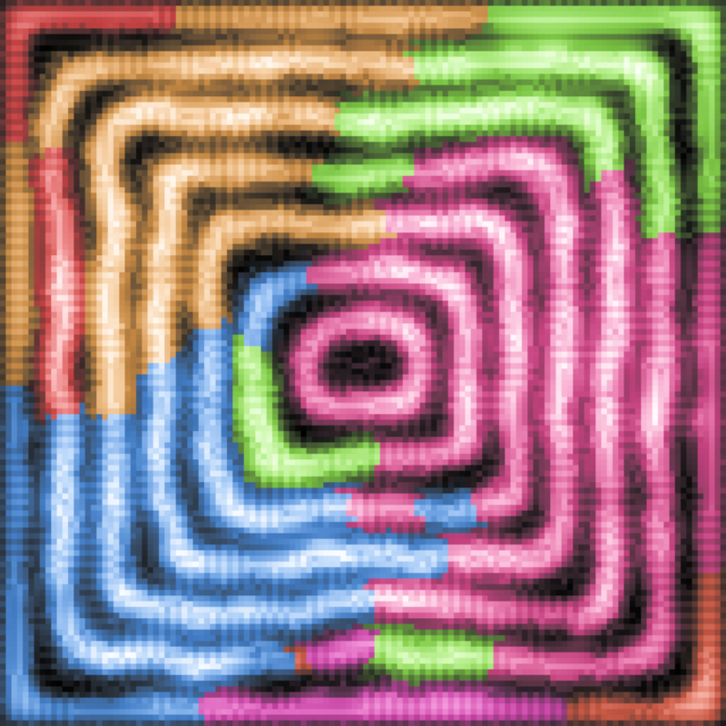 Rainbow Ripples Automaton #20 static token preview