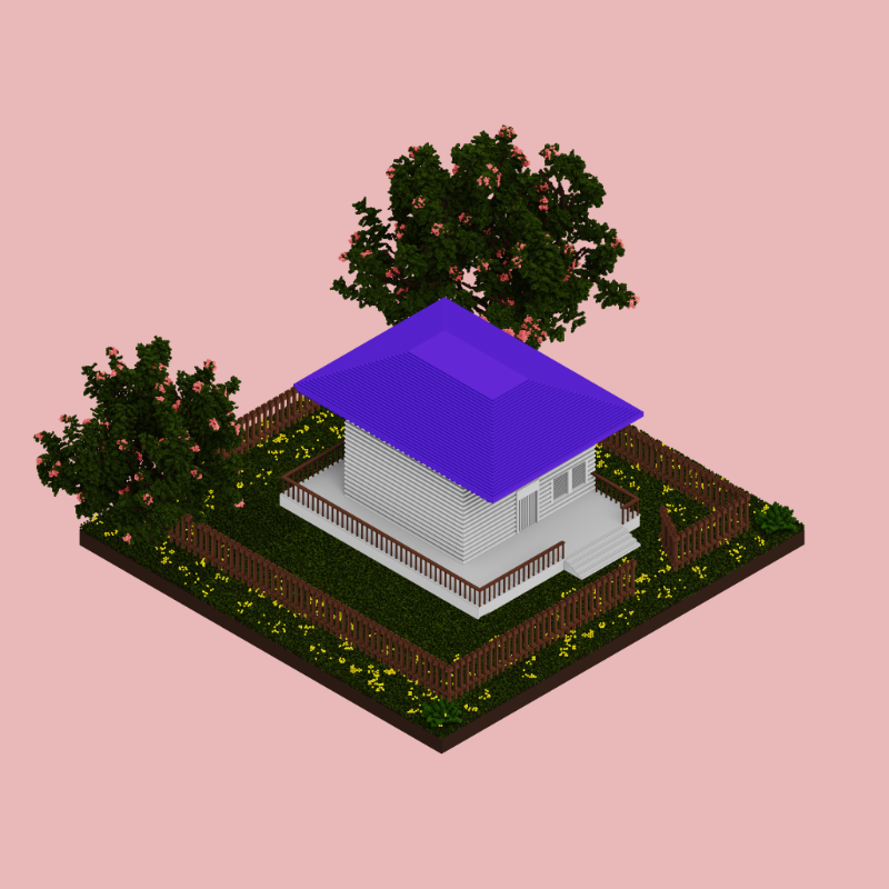 Pastel cottages #14 static token preview