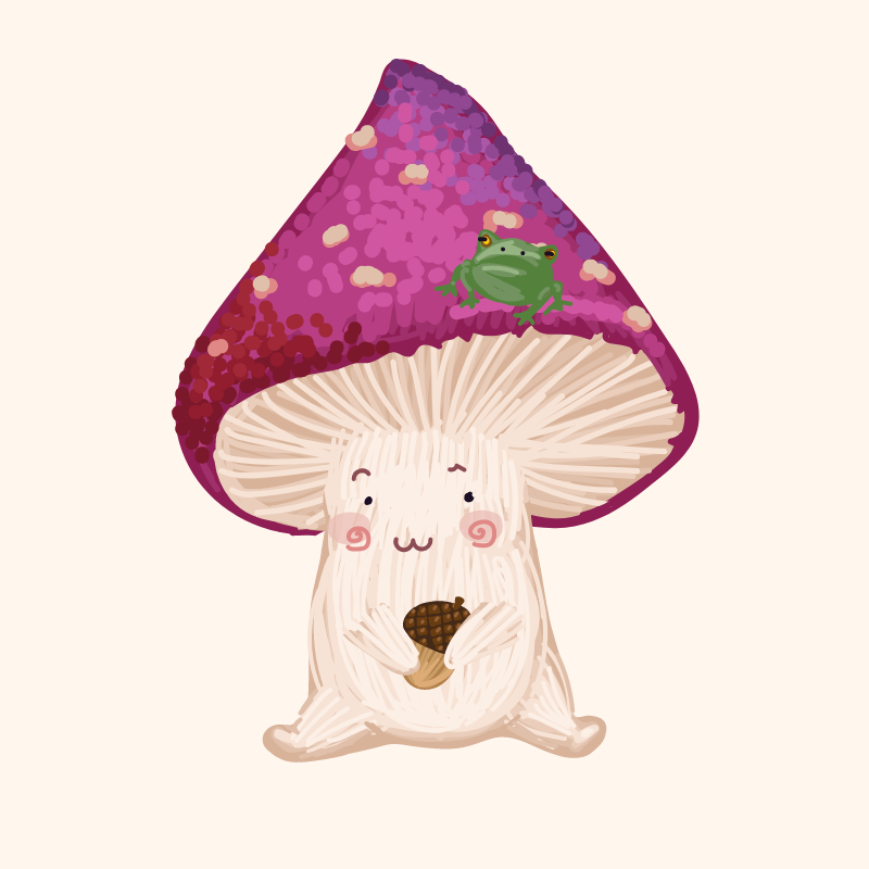 Cute Mushrooms Forest Guys #6 static token preview