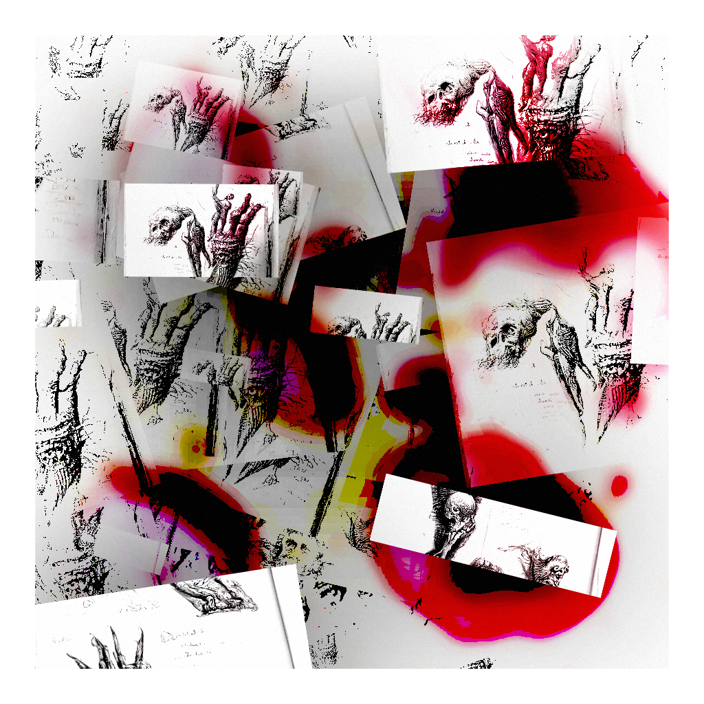 Zombie Anatomy Study Collage #15 static token preview