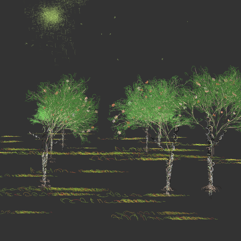 Black winter forest #22 static token preview