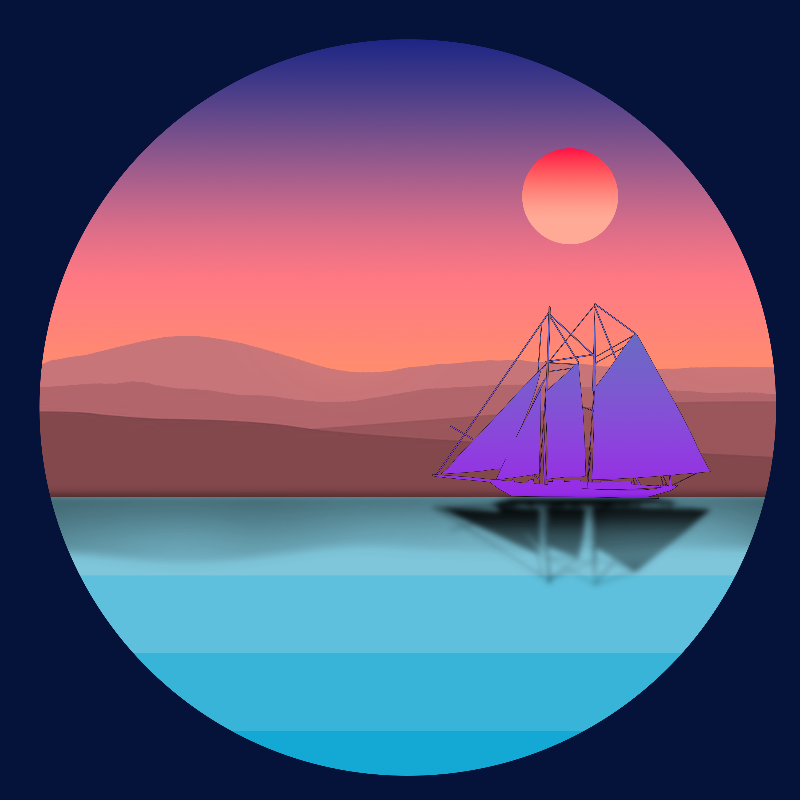 Boat on the sea #7 static token preview