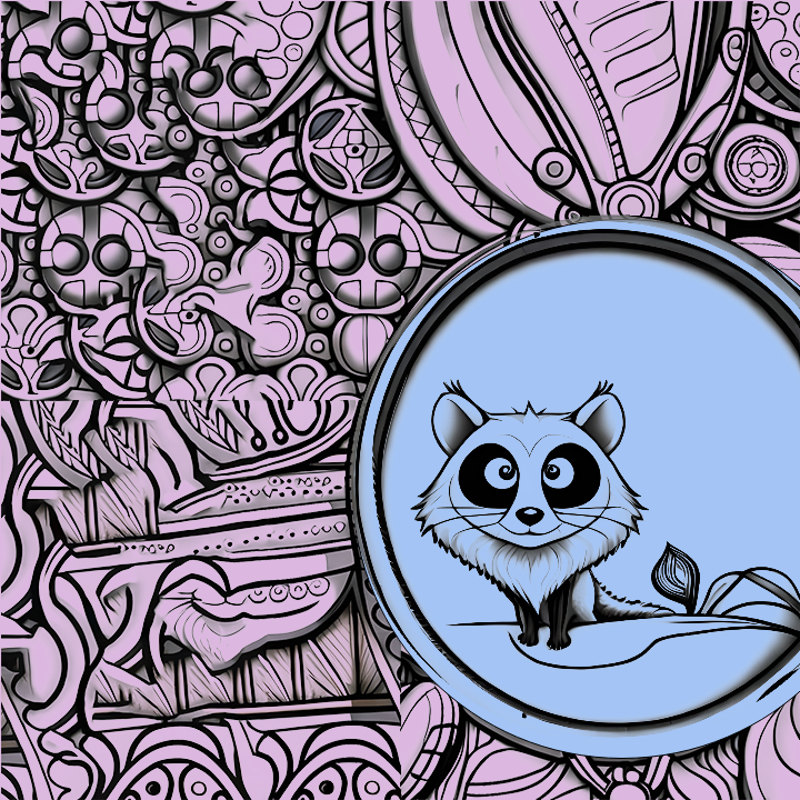 Playful weasel #17 static token preview