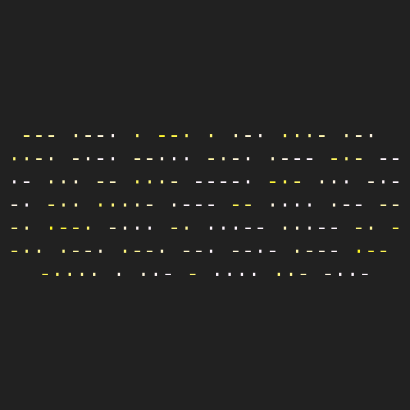 Hash > Morse #17 static token preview