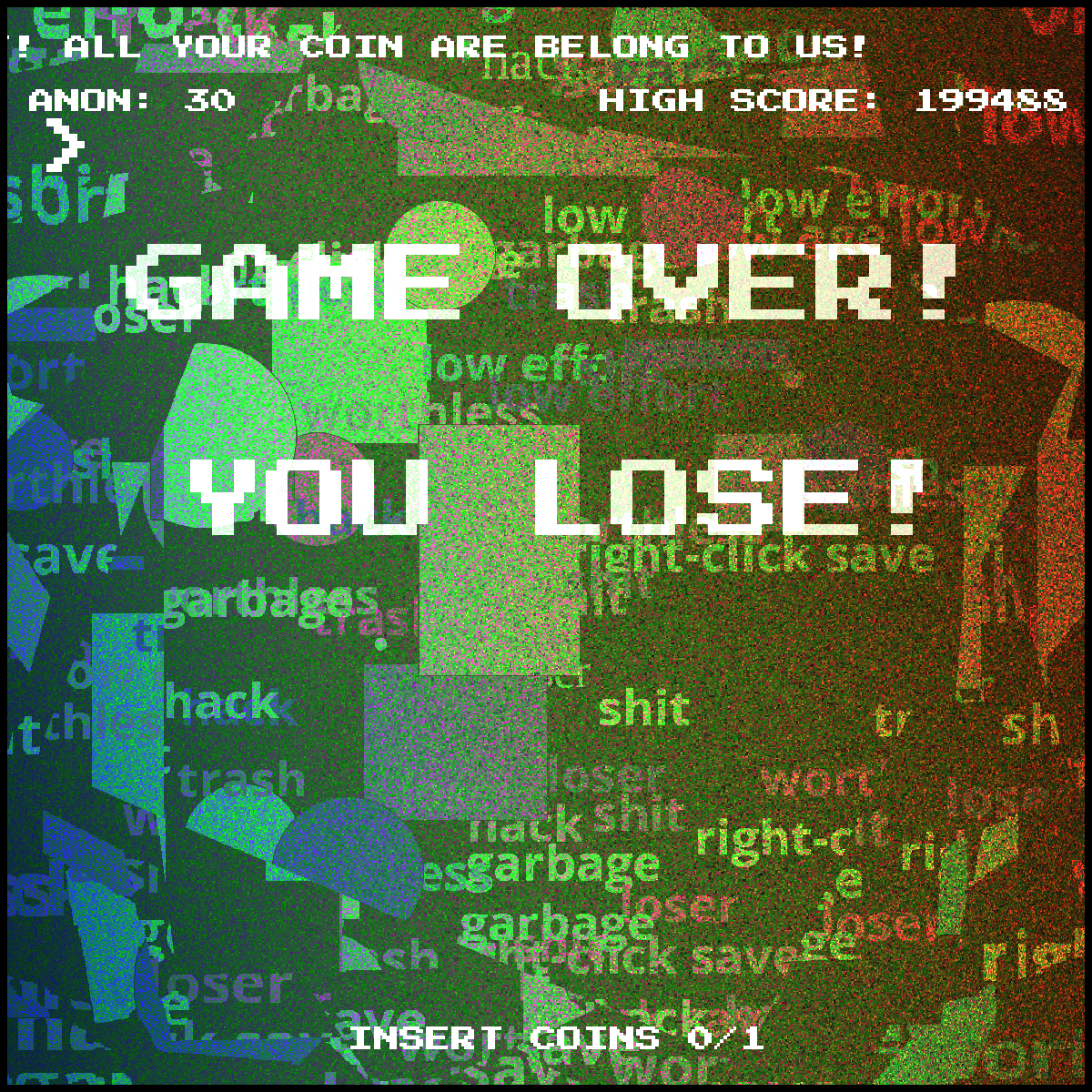 GAME OVER! #23 static token preview