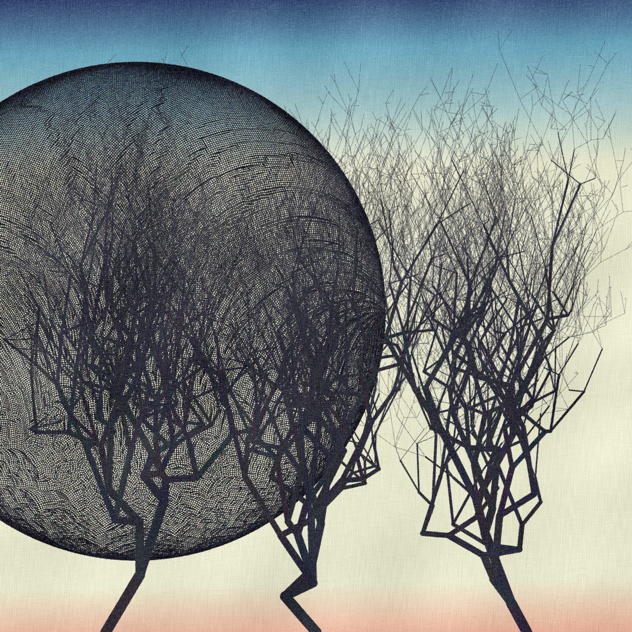 Three dead trees on earth #3 static token preview
