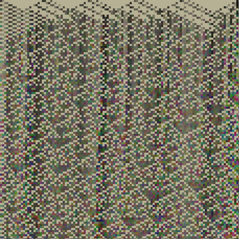 Colored Elementary Cellular Automaton #282 static token preview