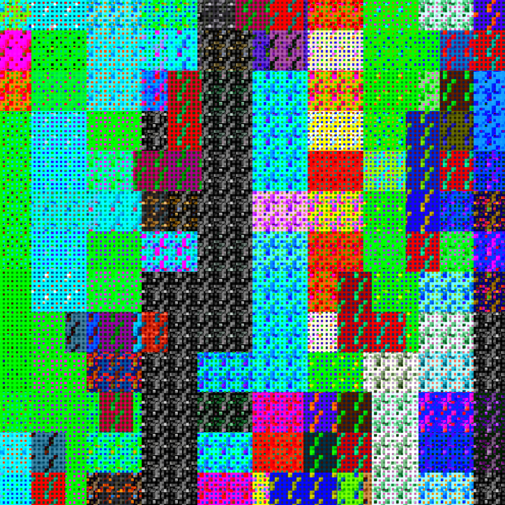 Multicolored Pixelated Field #9 static token preview