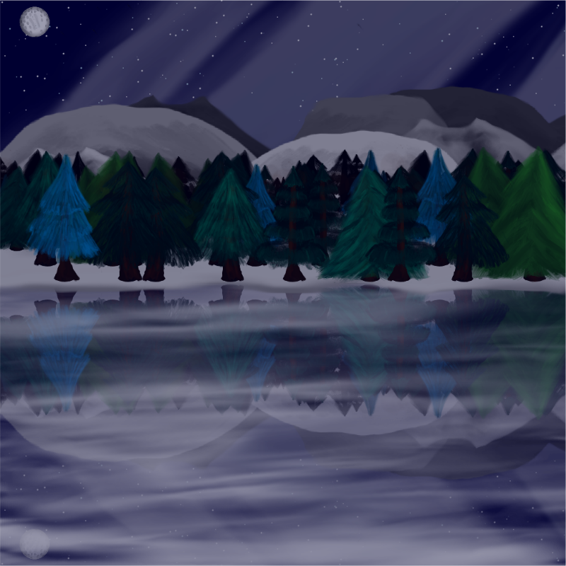 Moony Winter Lake #8 static token preview