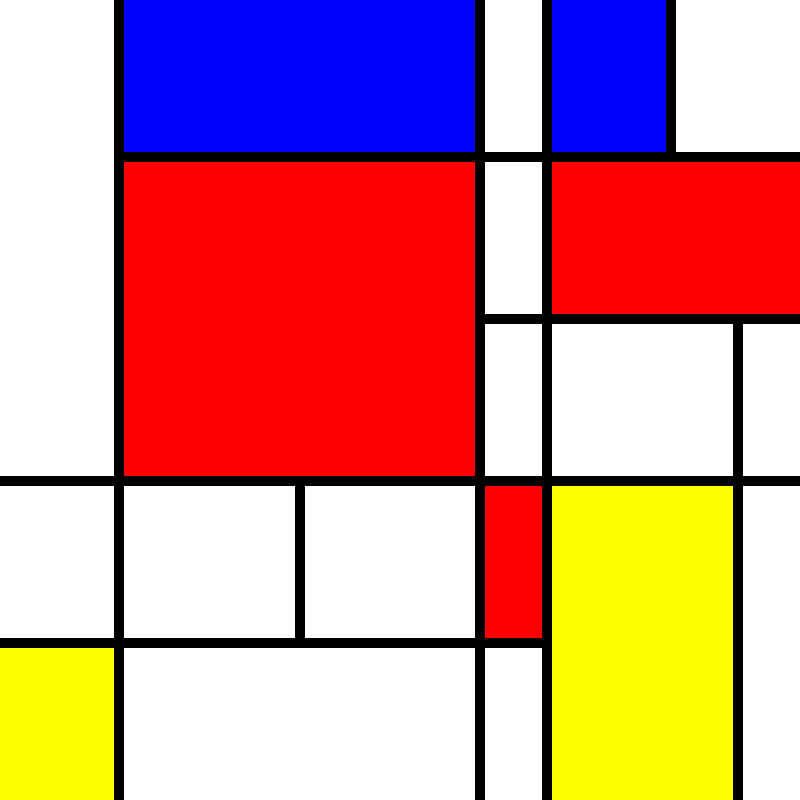 compositioninredblueandyellow.art, (NFT) #23 static token preview