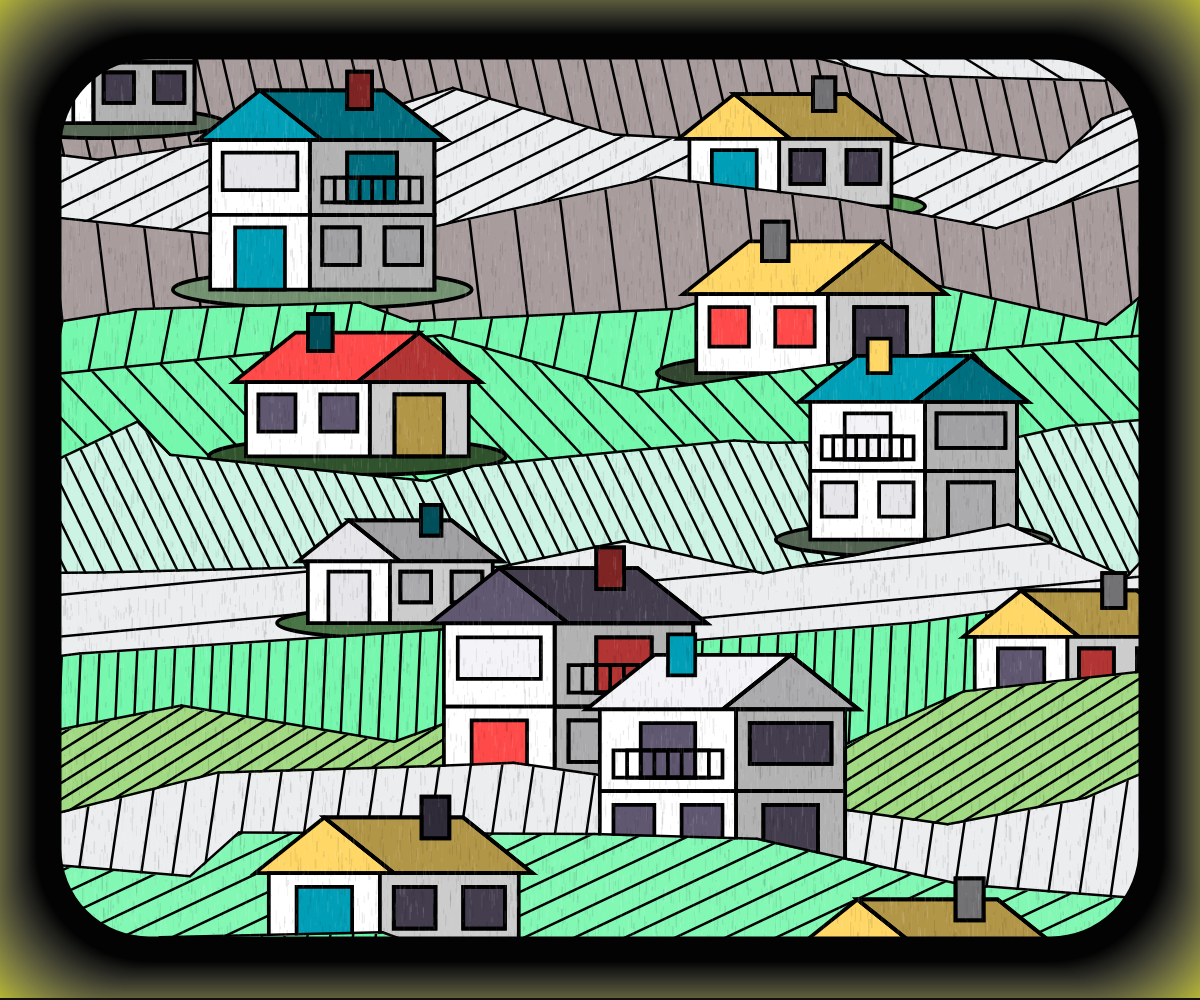 Rainy village #17 static token preview