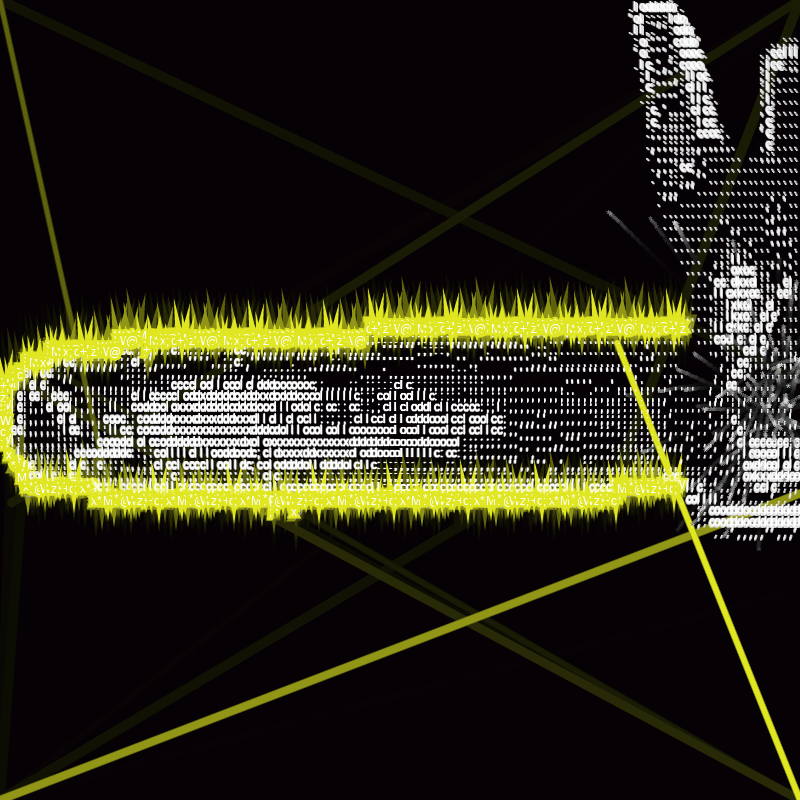 ascii trip saw #10 static token preview