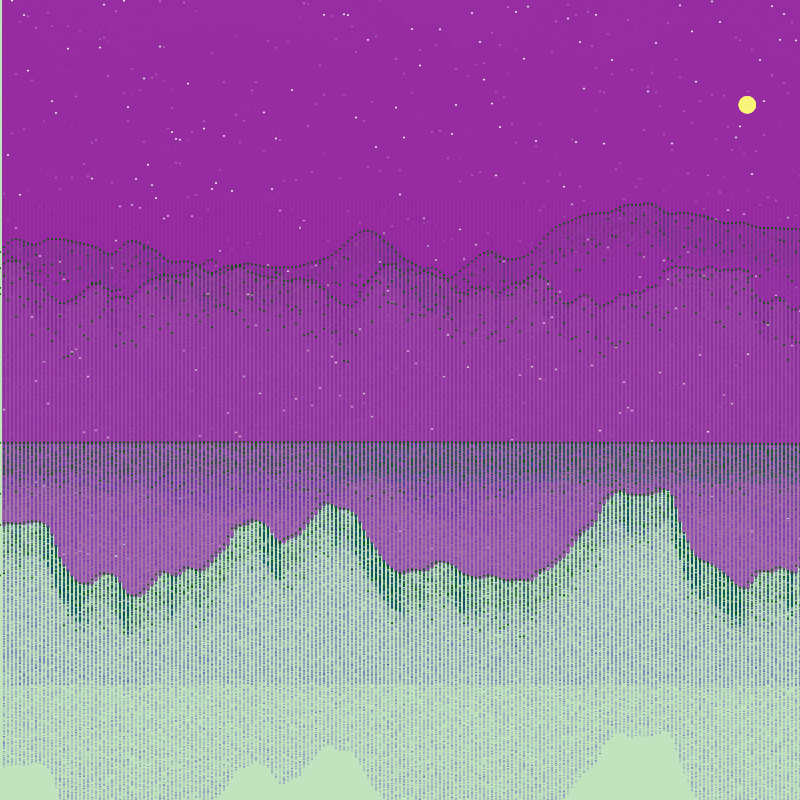 Glitched Mountains GT #7 static token preview