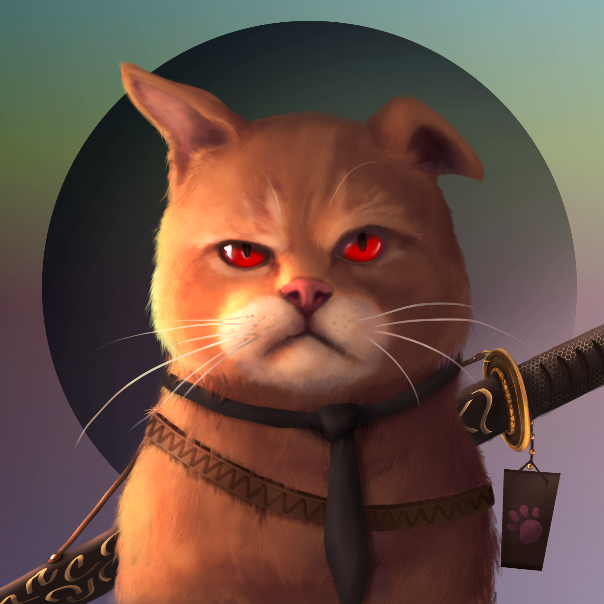 Gangsta Cat #10 static token preview
