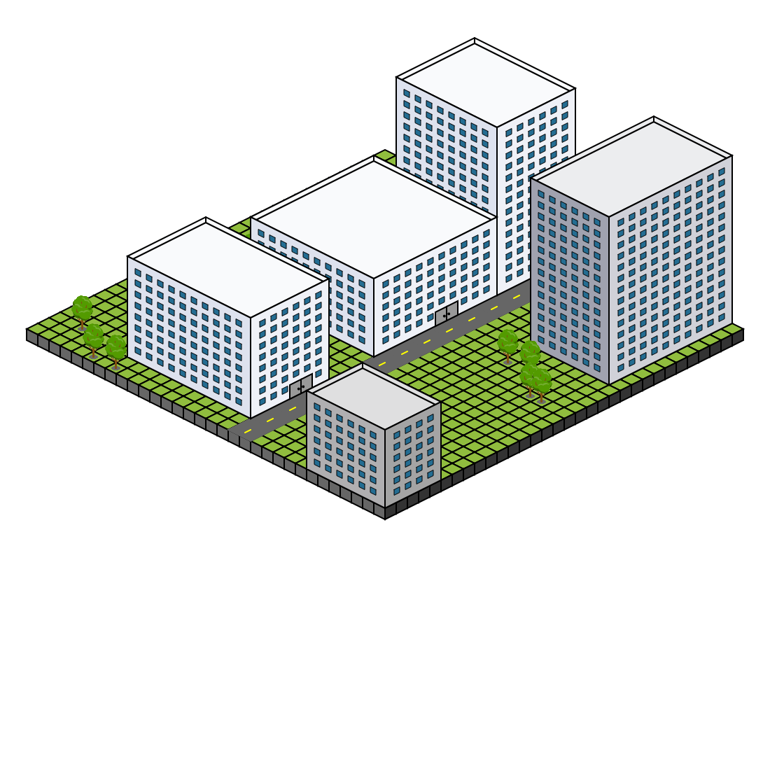 Isometric City Block #3 static token preview