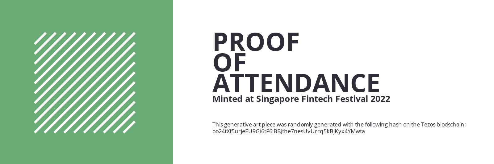 SFF2022 Proof of Attendance Token #376 static token preview