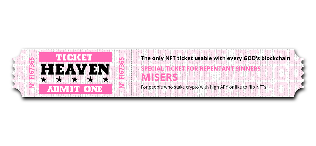 Ticket to Heaven #24 static token preview