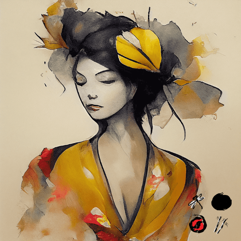 َAtumn Geisha #2 static token preview