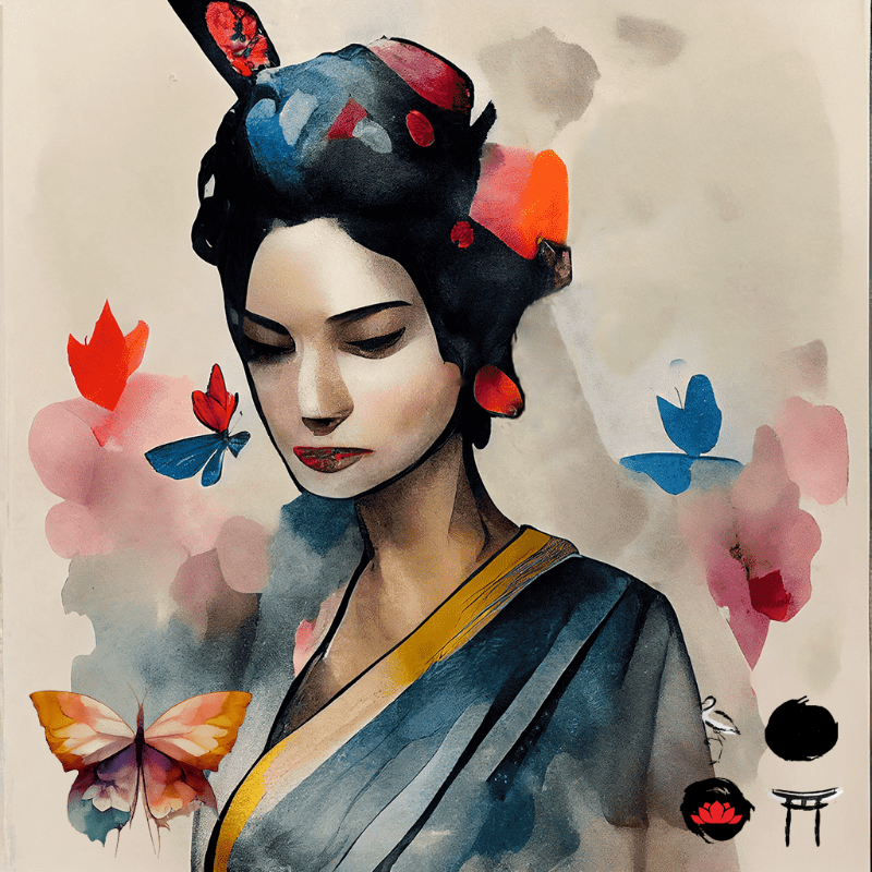Butterfly Geisha #8 static token preview