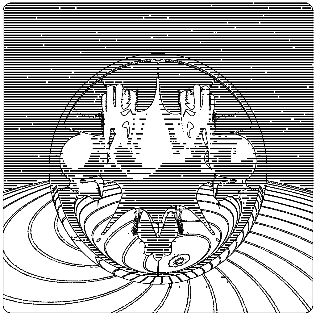 LL21 Mac Plus Fractal-in-a-Globe #11 static token preview