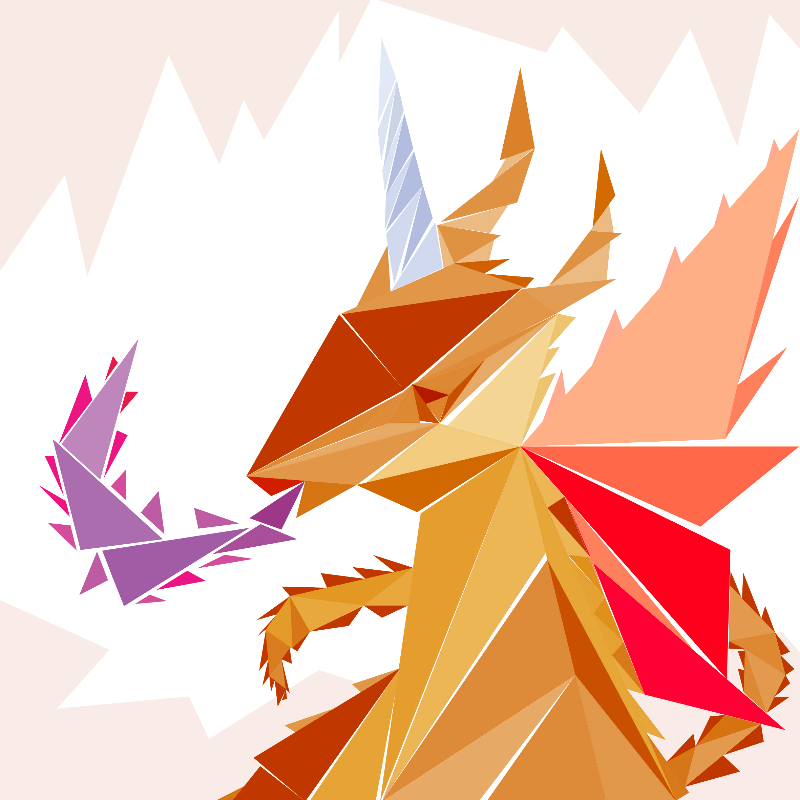 Unicorn dragon #4 static token preview