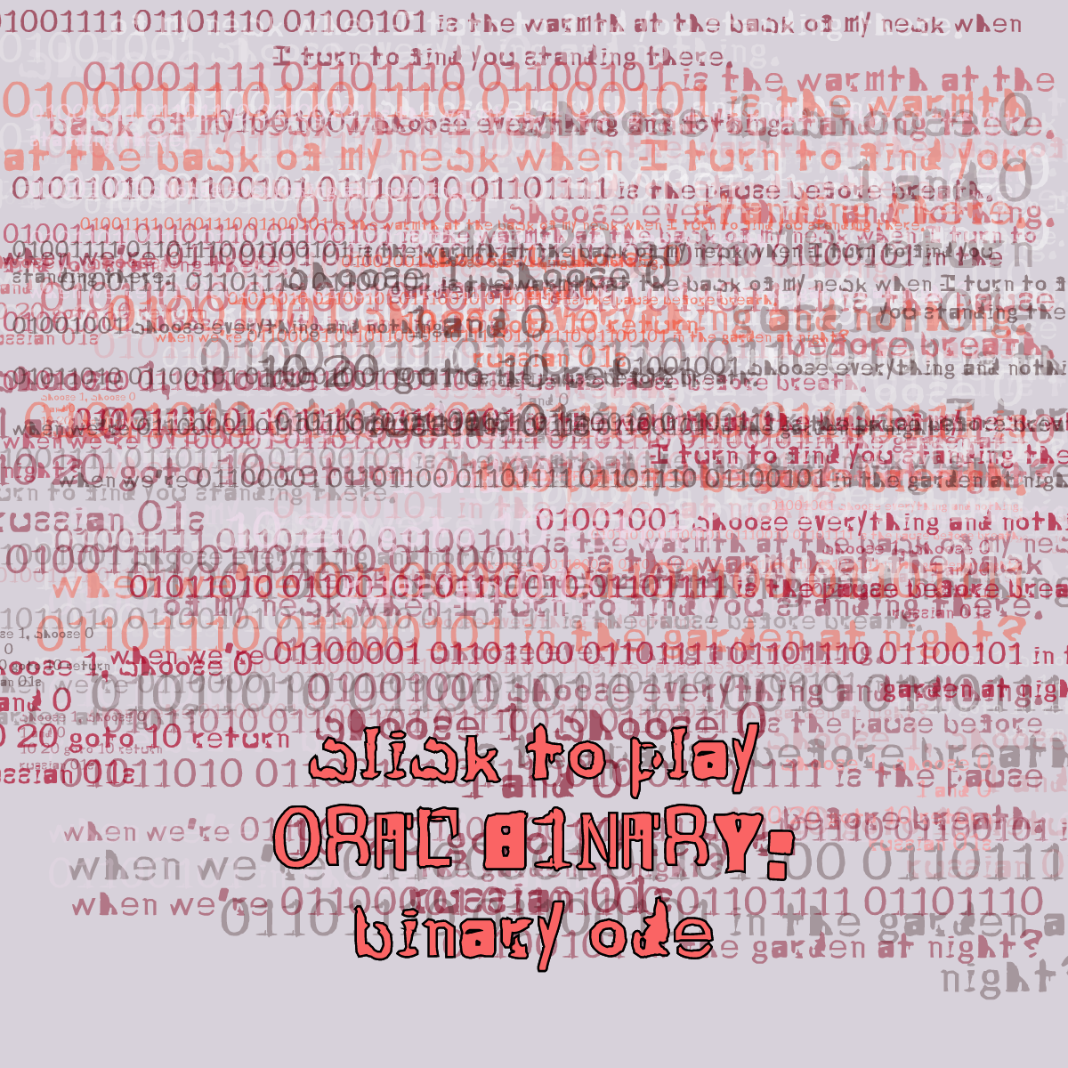 0RAL B1NARY: “BINARY ODE” #8 static token preview