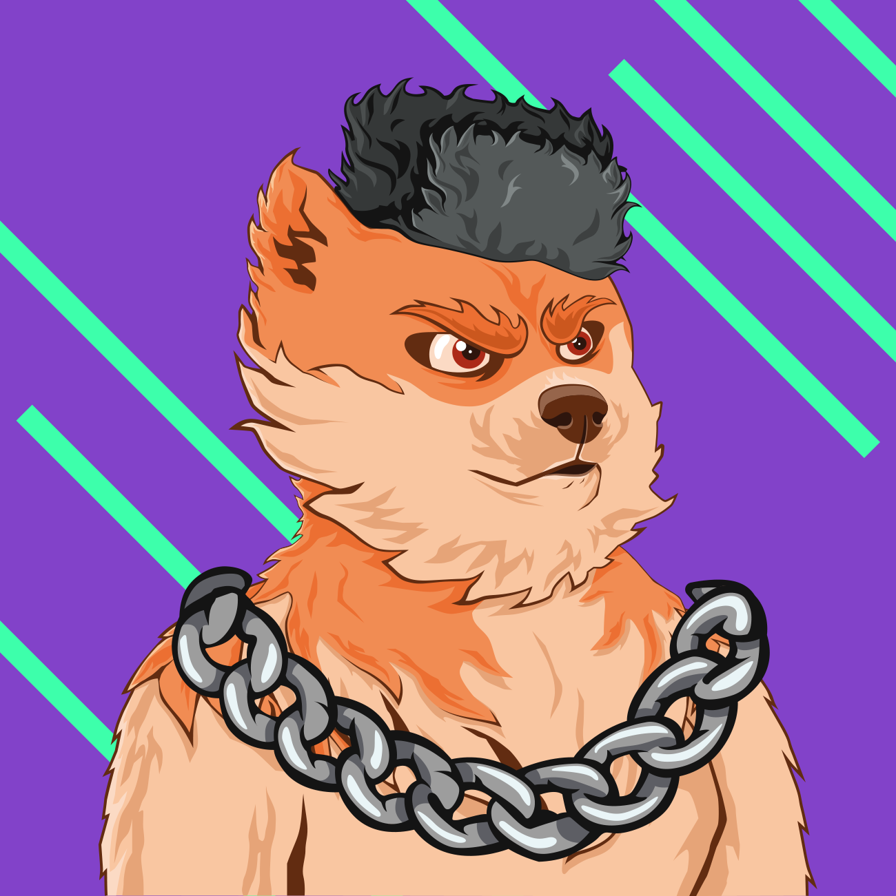 Peach Doge #7 static token preview