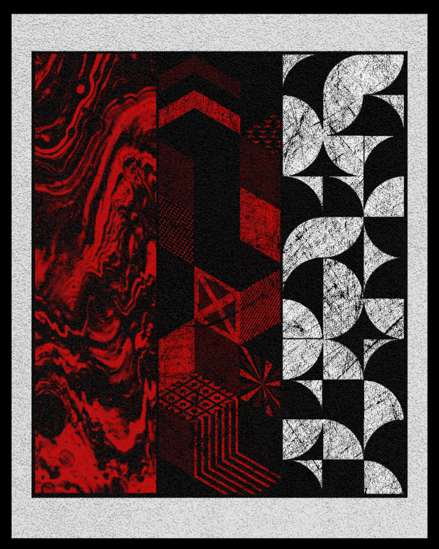 pattern art #red #23 static token preview