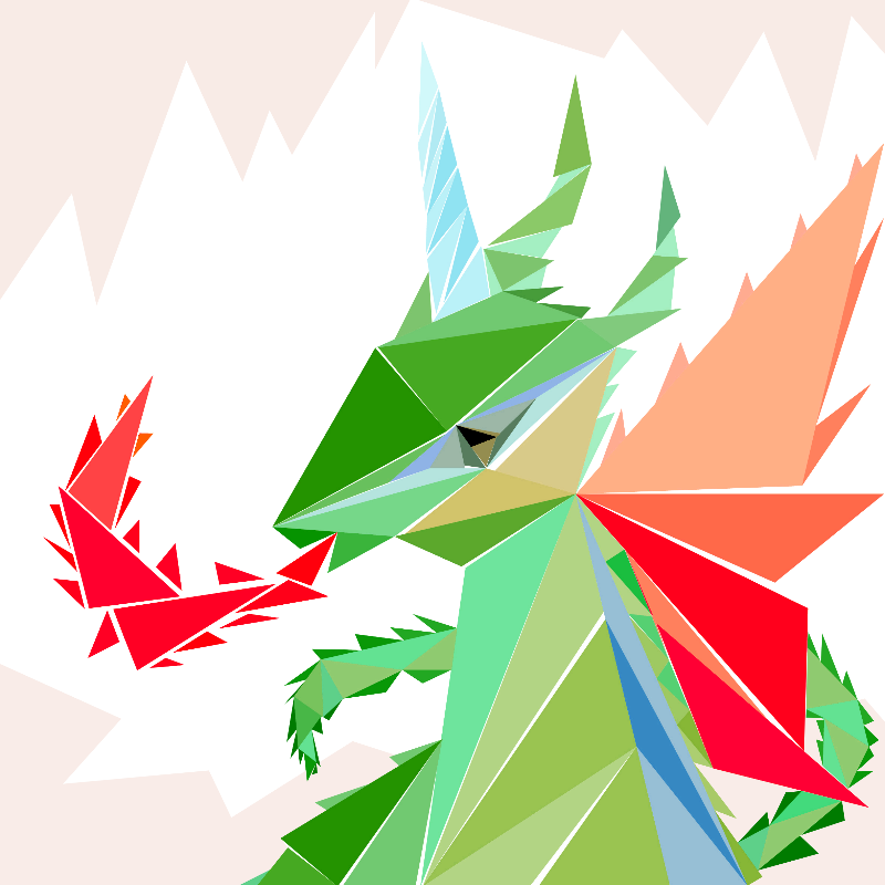 Unicorn dragon #21 static token preview