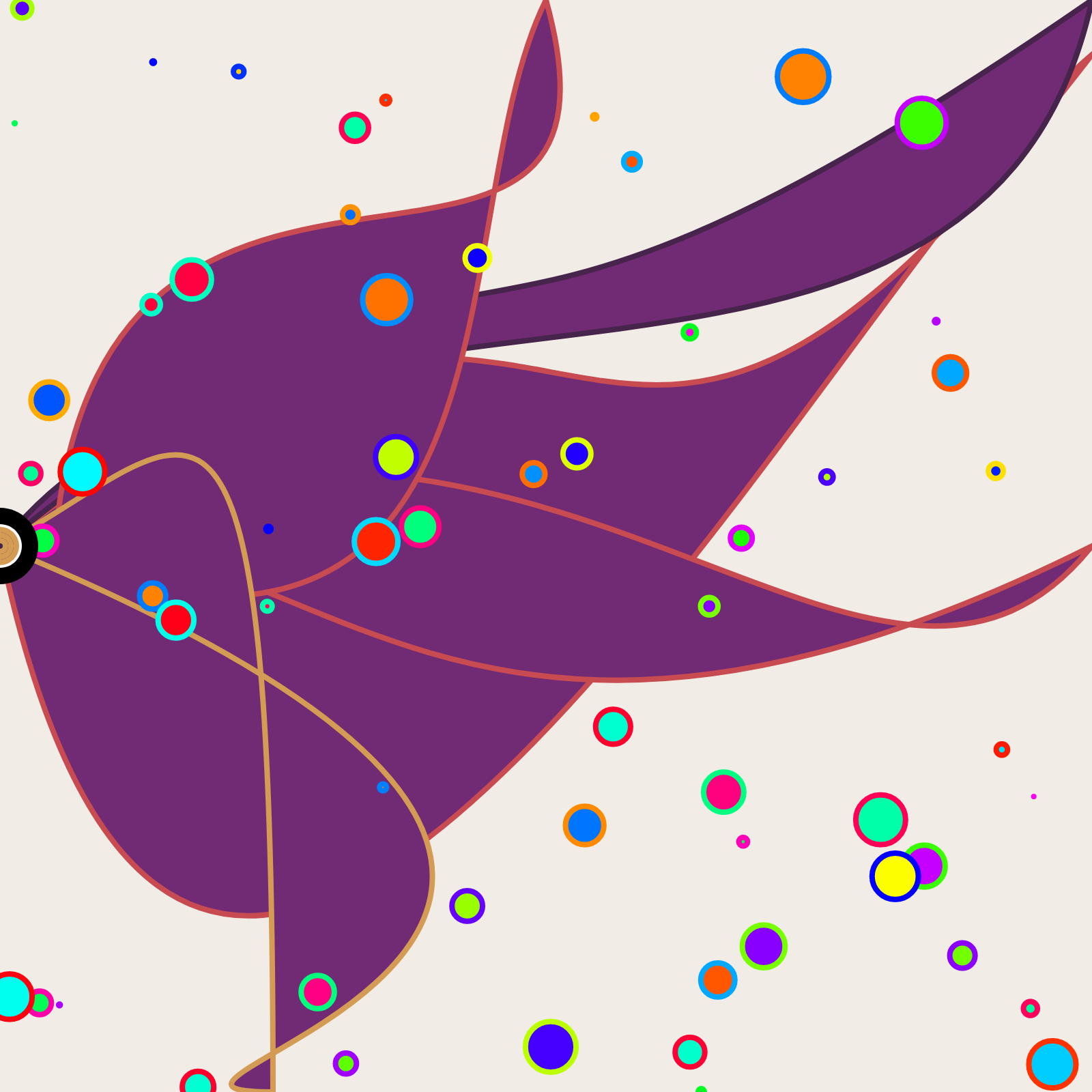Bubbles in a Bezier Sea #5 static token preview