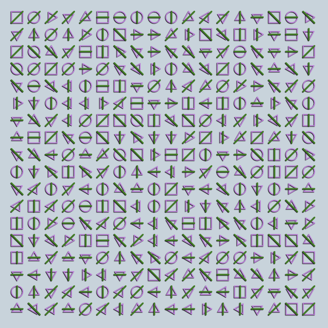 Geometric abstraction #8 static token preview