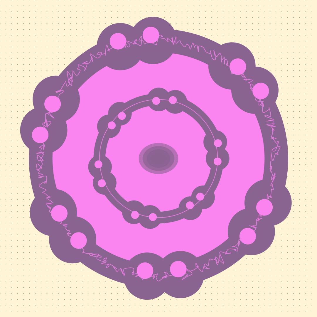 Circles on a dotted Grid #7 static token preview