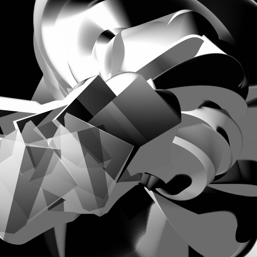 Transparent Evolving Sculpture #10 static token preview