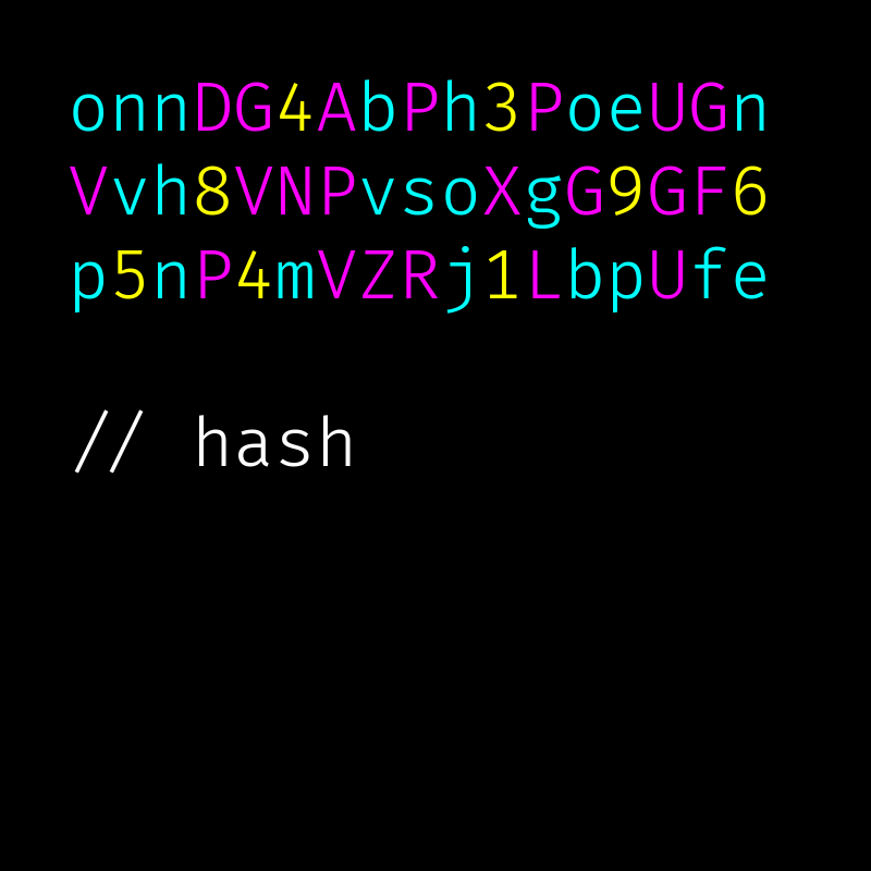 hash #2 static token preview