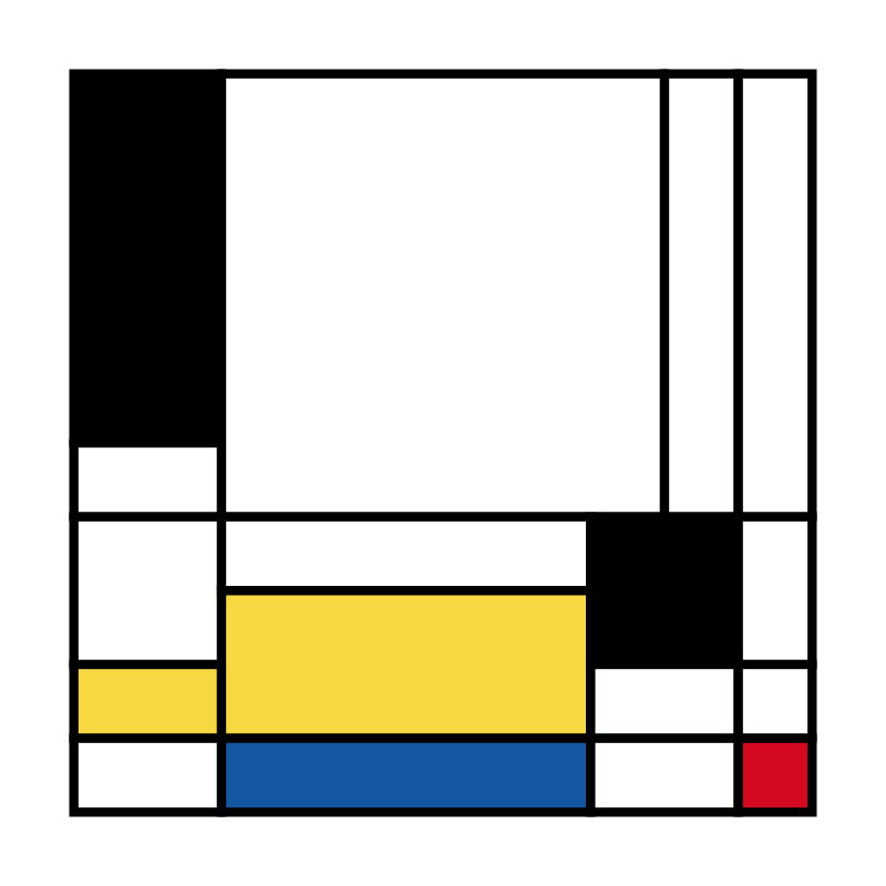 Mondrian squares #13 static token preview