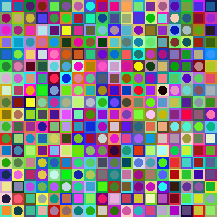 Square Dot Composition #6 static token preview