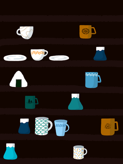 Cups on Shelf #1 static token preview