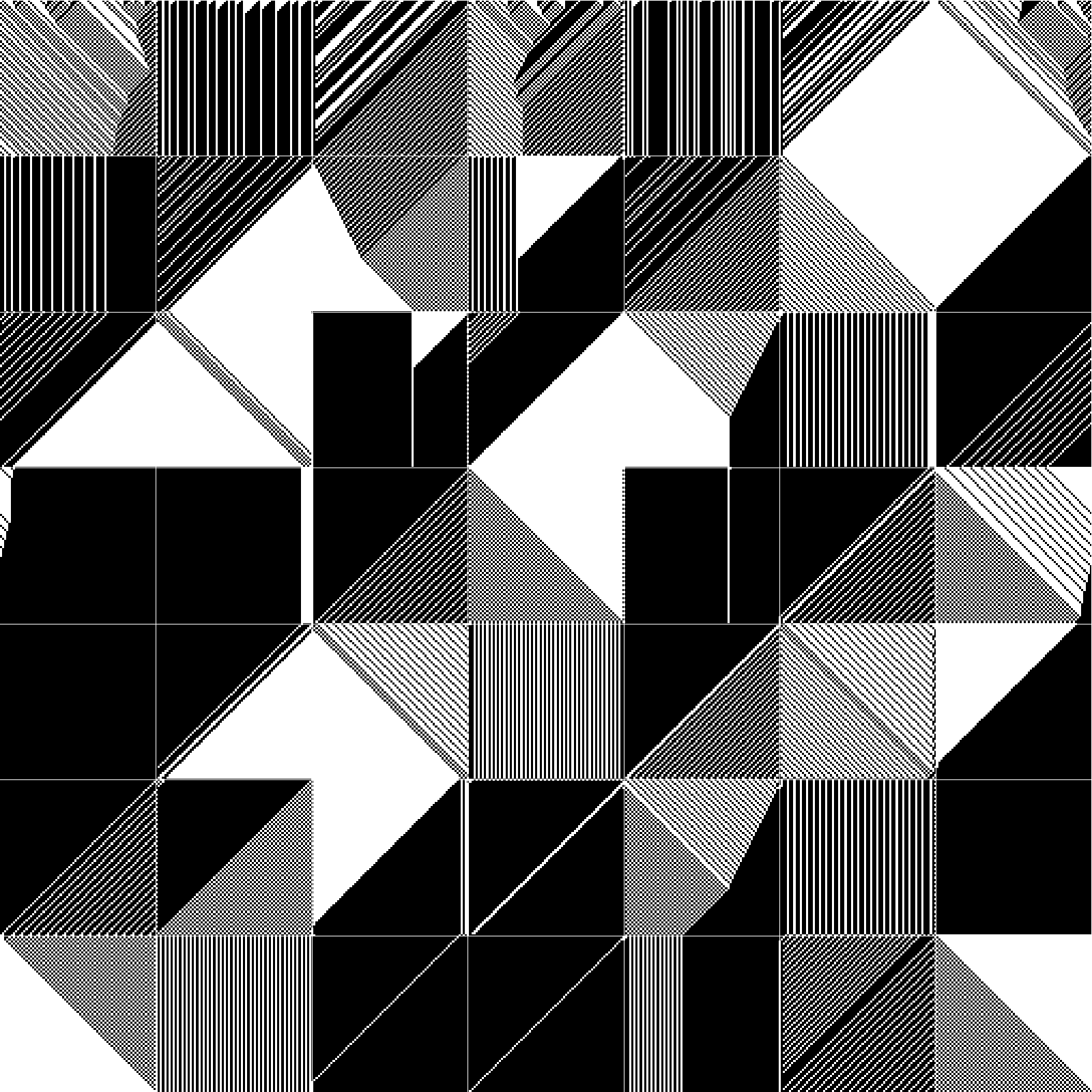 RULES (for Elementary Cellular Automata) #8 static token preview