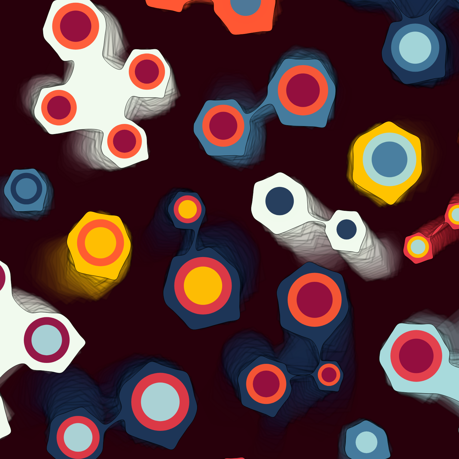 Geometric colorful shapes (Free edition) #5 static token preview