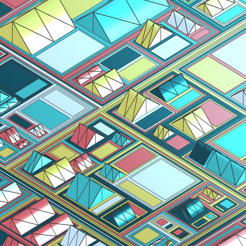 Geometric city #22 static token preview