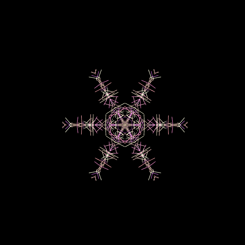 Neon Hologram Snowflake #5 static token preview