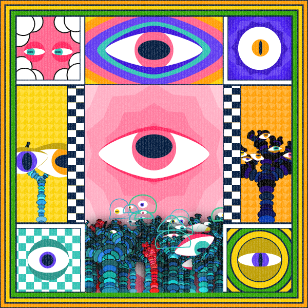 Zebra's Mirror #1 [p5.js] #19 static token preview