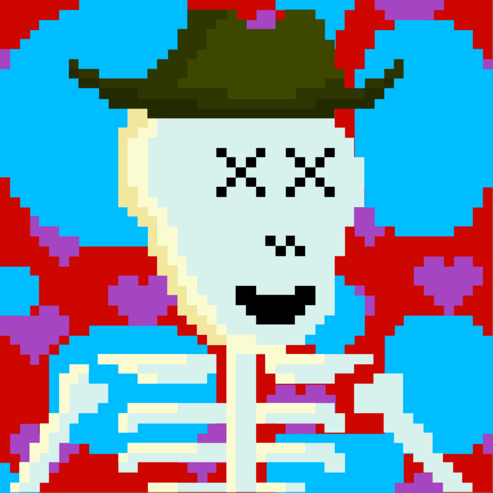 PIXEL SKULLETTI 1 #9 static token preview